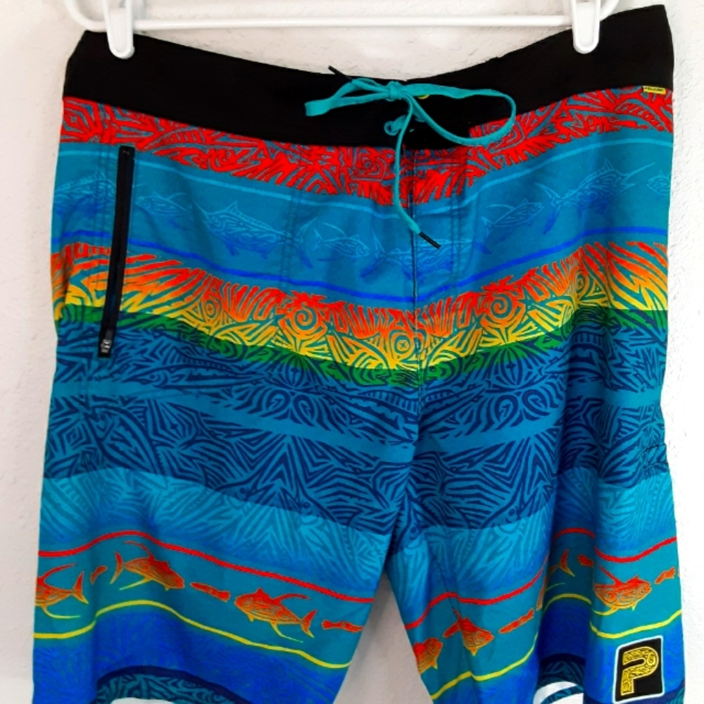 Pelagic Mens Swim Trunks Size 38